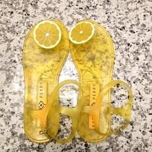 Katy Perry Geli Novelty Fruit Lemon Jelly Sandals 7.5
